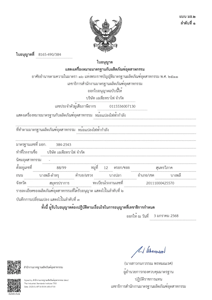 มอก. (มาตรฐานผลิตภัณฑ์อุตสาหกรรม)